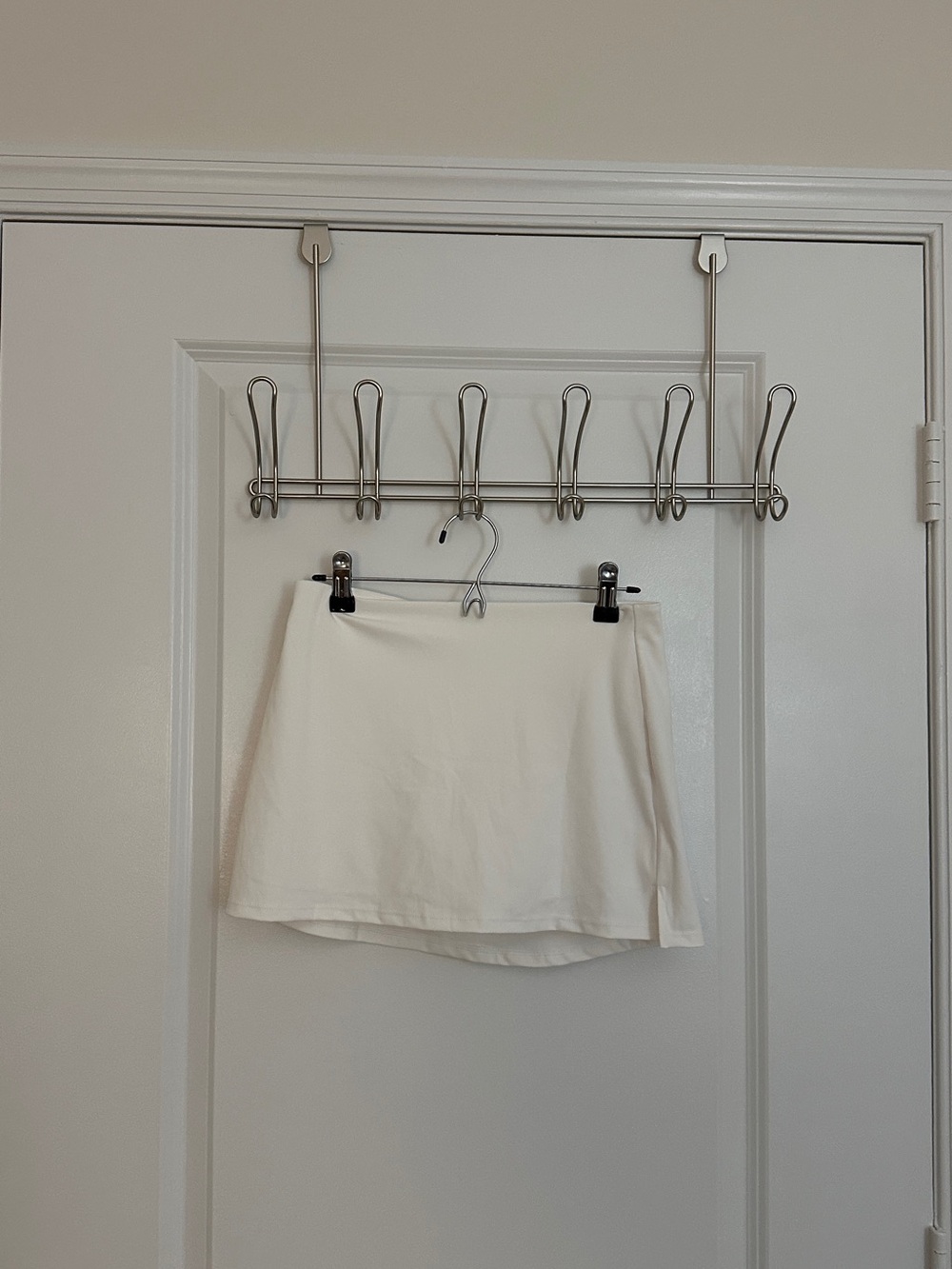 Women's White Mini Skort